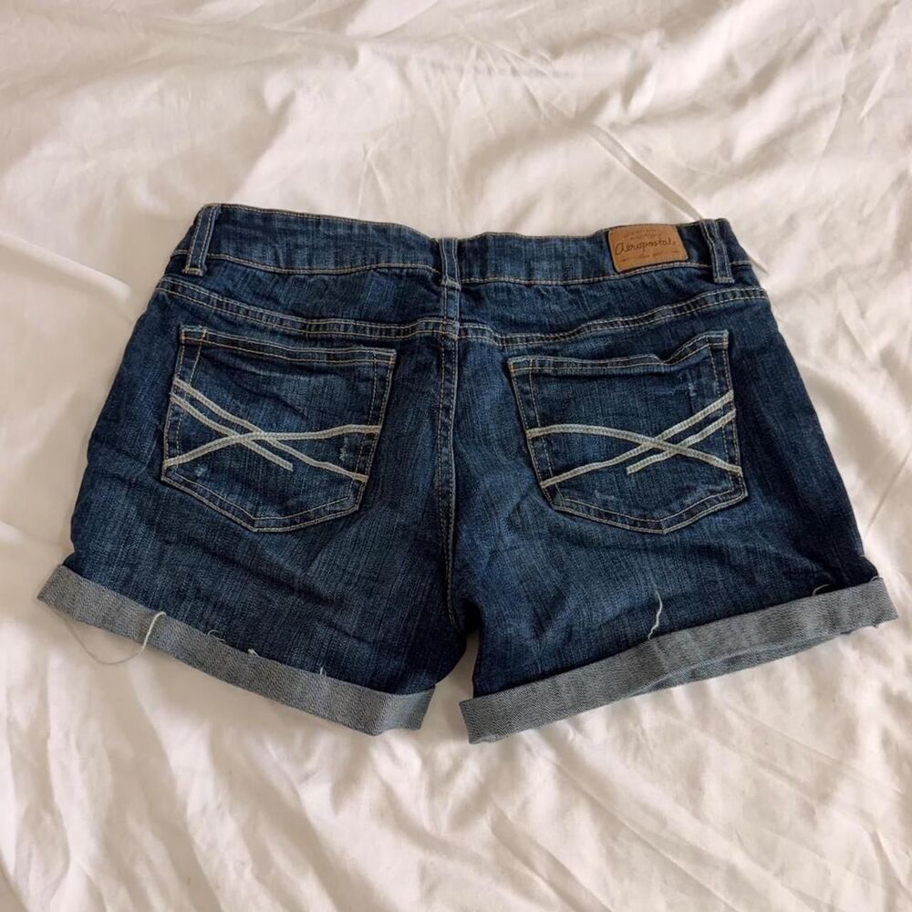 Aeropostale Women's Navy and Blue Shorts